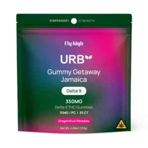 Urb Delta 9 THC Gummies 350mg Dragonfruit Paradise