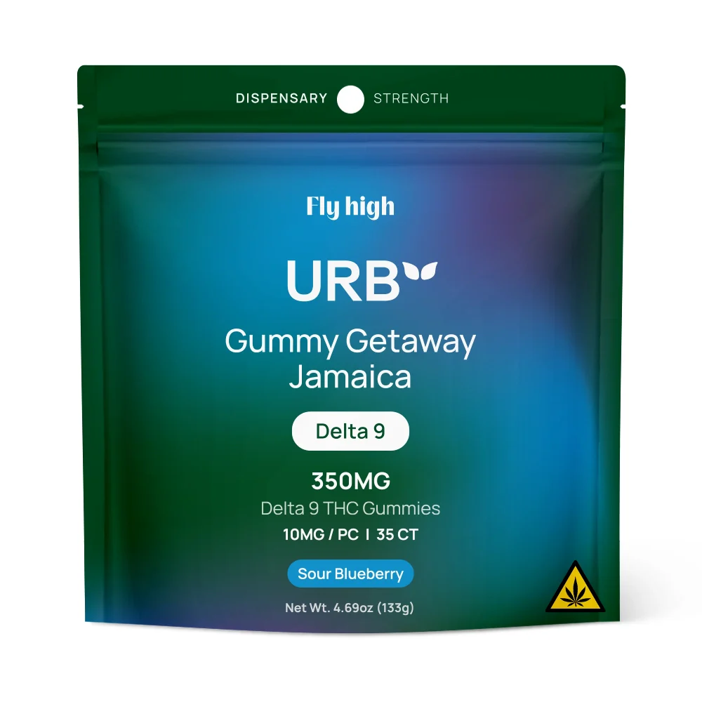 Urb Delta 9 THC Gummies 350mg Sour Blueberry