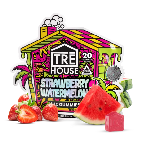 TreHouse HHC Gummies Strawberry Watermelon
