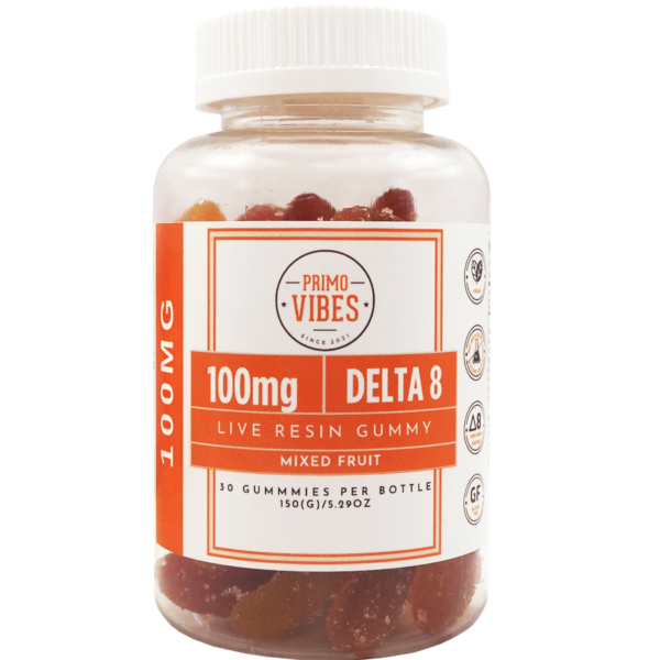 Primo Vibes Delta 8 100mg Gummies