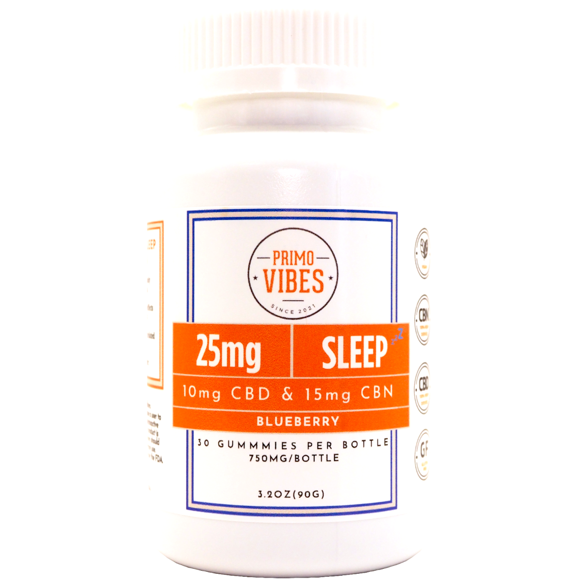 Primo Vibes 25mg Sleep Gummies