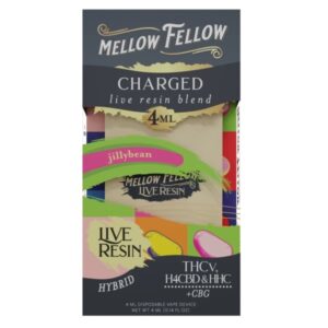 Mellow Fellow Charged blend 4ml disposable vape Jilly Bean