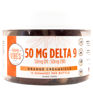 Primo Vibes 50mg Delta 9 Gummies