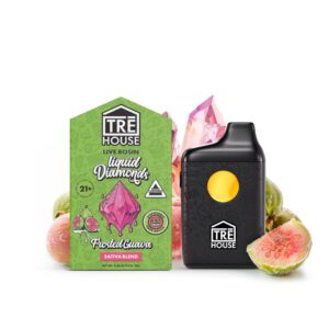 TreHouse Liquid Diamonds Live Rosin Disposable Vape Pen Frosted Guava