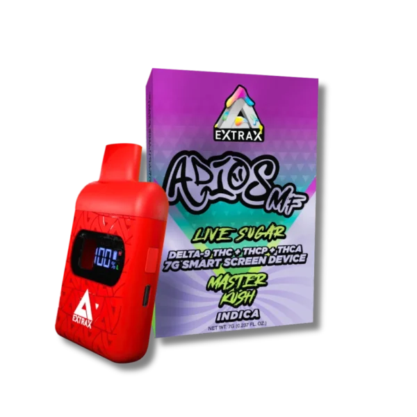 Delta Extrax THCA Live Sugar disposable vape 7 gram Master Kush