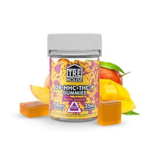 TreHouse Delta 8 THC, THCP, HHC Gummies Tropic Mango