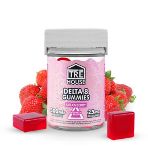 TreHouse Delta 8 THC Gummies Strawberry