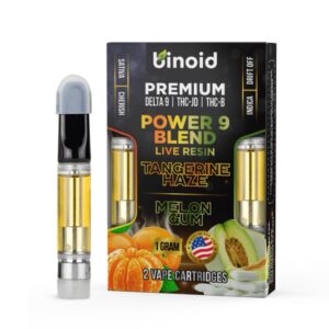 Binoid Power 9 Delta 9 THC Vape Carts 2 pack