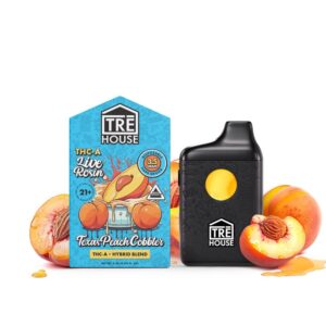 TreHouse Live Rosin THCA Disposable Vape Texas Peach Cobbler