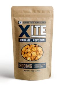 XITE Delta 9 THC Popcorn Caramel