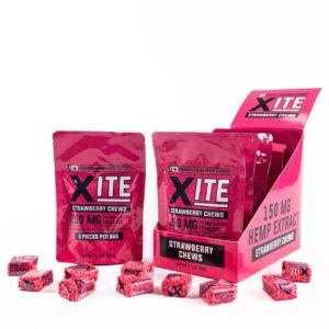 XITE Delta 9 THC Taffy Chew Strawberry