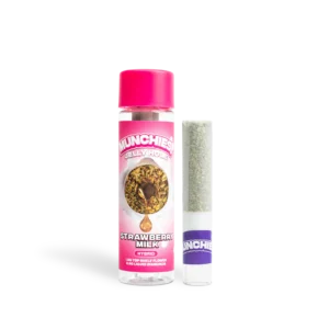 Delta Munchies THCA Jelly Hole Pre Roll Joint Strawberry Milk