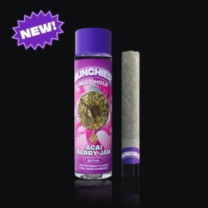 Delta Munchies Jelly Hole THCA Pre Roll Joints Acai Berry Jam