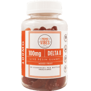 Primo Vibes 100mg Delta 8 THC Gummies Mixed Fruit