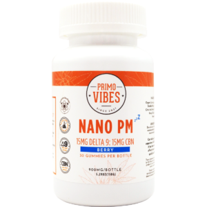 Primo Vibes Delta 9 THC Nano PM Gummies Berry