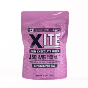 XITE Delta 9 THC Chocolate Minis Dark Chocolate