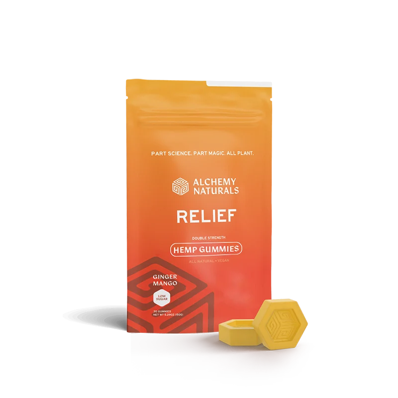 Alchemy Naturals Relief CBD CBG Hemp Gummies
