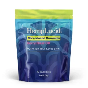 Hemp Lucid Blue Lotus Gummies Berry Blast Off